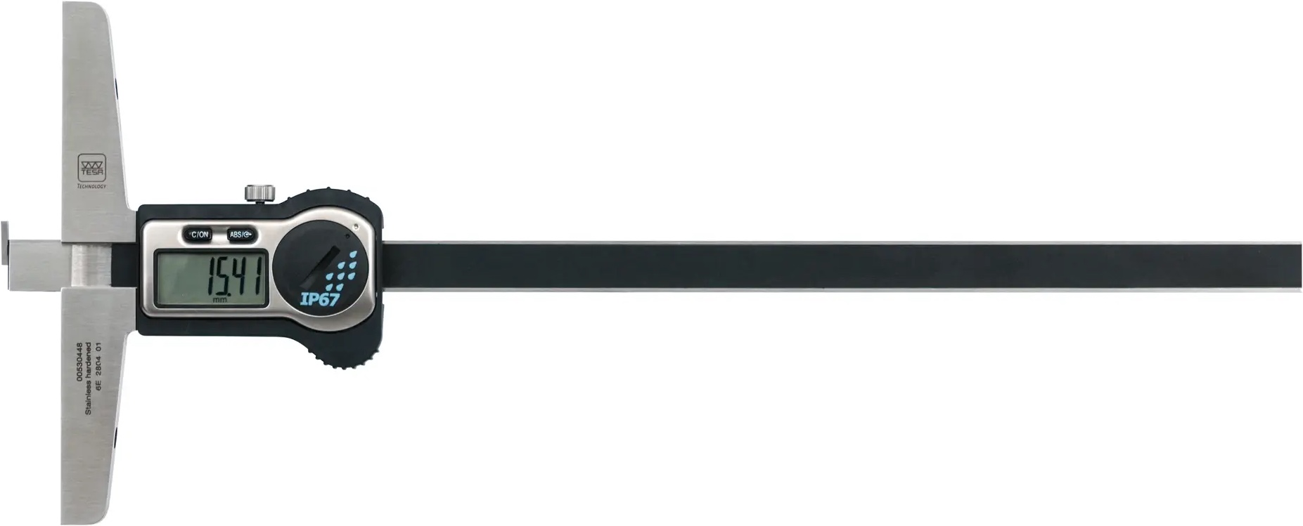 Posuvný hloubkoměr digitální 0-250 mm s otočným hákem TESA IP67