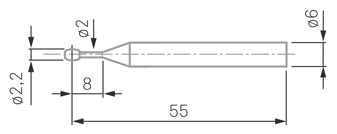 Dotek soudkový pr. 2,2 mm