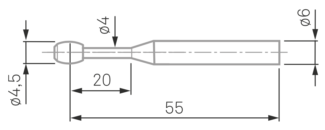 Dotek soudkový pr. 4,5 mm