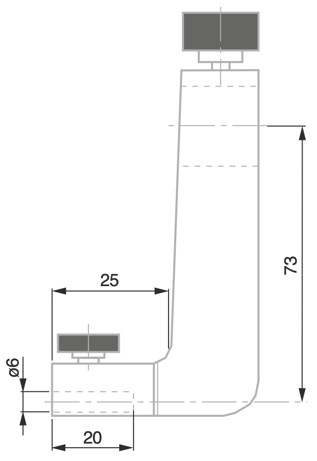 Držák doteků standardní
