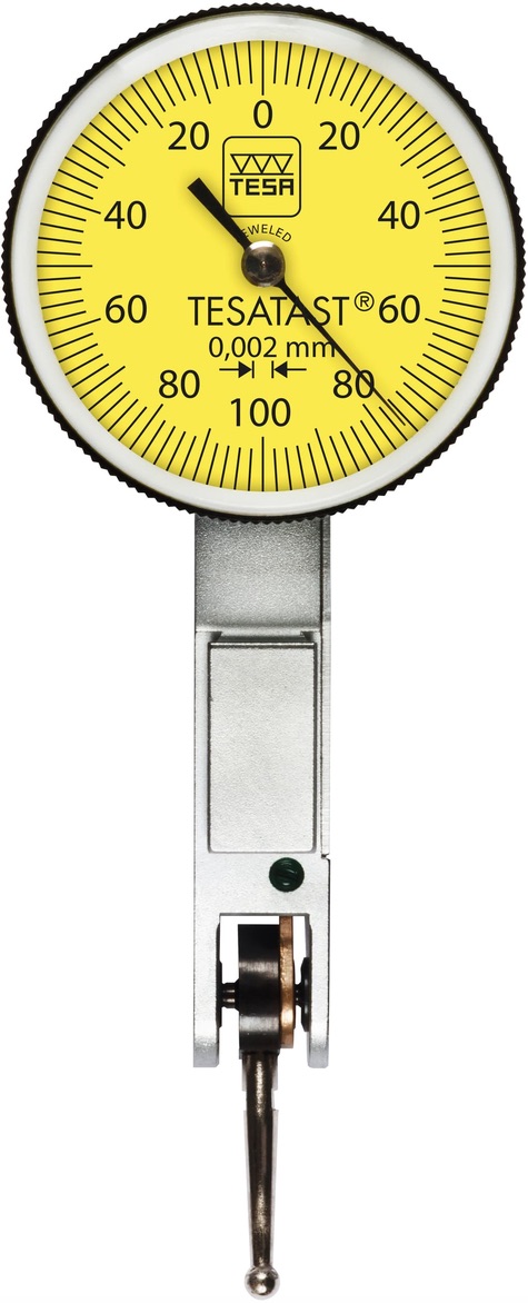 Úchylkoměr páčkový ±0,1/0,002 mm TESATAST horizontální