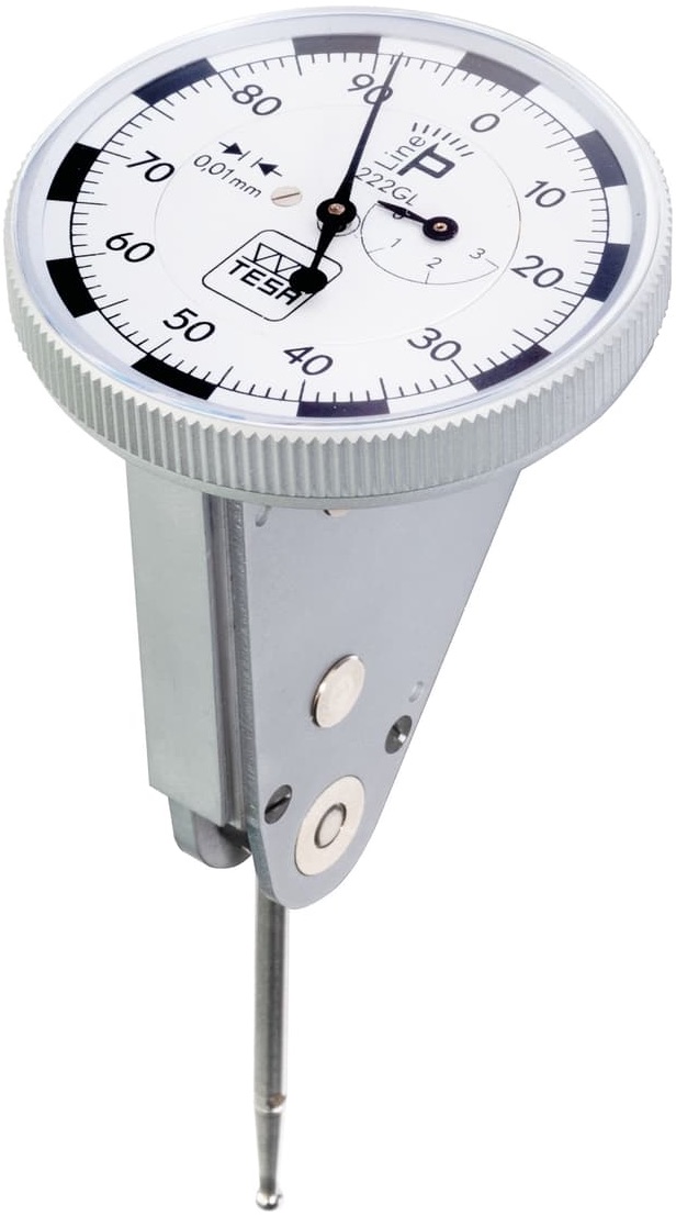 Úchylkoměr páčkový 0-3/0,01 mm TESA P-LINE vertikální