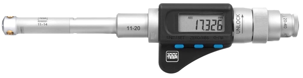Dutinoměr třídotekový mikrometrický digitální 11-14 mm TESA IMICRO IP54