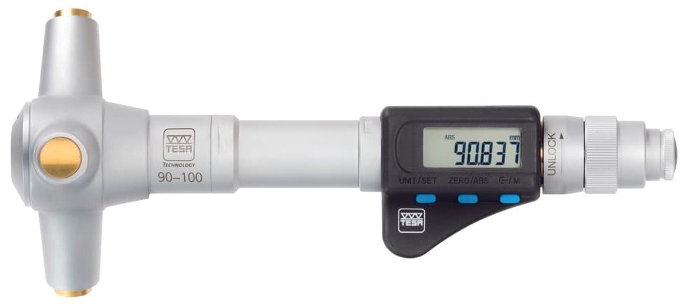 Dutinoměr třídotekový mikrometrický digitální 90-100 mm TESA IMICRO IP54