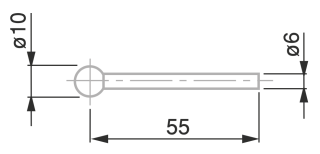 Dotek s kuličkou pr. 10 mm