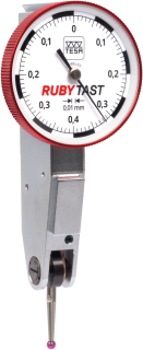 Úchylkoměr páčkový ±0,4/0,01 mm TESA RUBYTAST horizontální