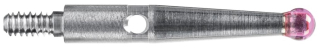 Dotek s kuličkou pr. 2 mm L14,26 mm rubín pro páčkový úchylkoměr P-LINE