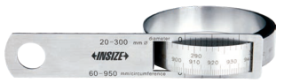 Ocelové měřítko obvodu a průměru 60-950 (20-300) mm INSIZE