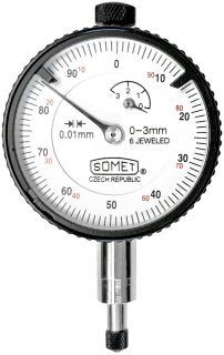 Úchylkoměr číselníkový 0-3/0,01 mm SOMET
