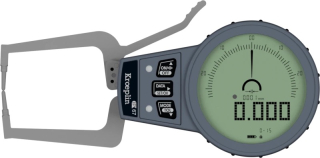 Tloušťkoměr s rameny digitální 0-15 mm Kroeplin C015