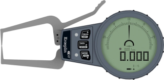 Tloušťkoměr s rameny digitální 0-15 mm Kroeplin C015S