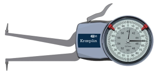 Dutinoměr s rameny 40-60 mm Kroeplin H240